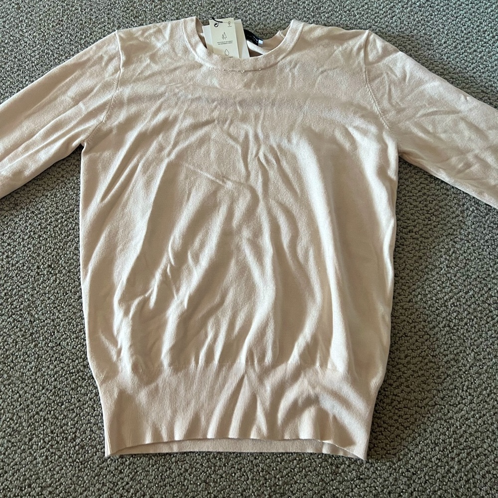 zara beige fitted sweater